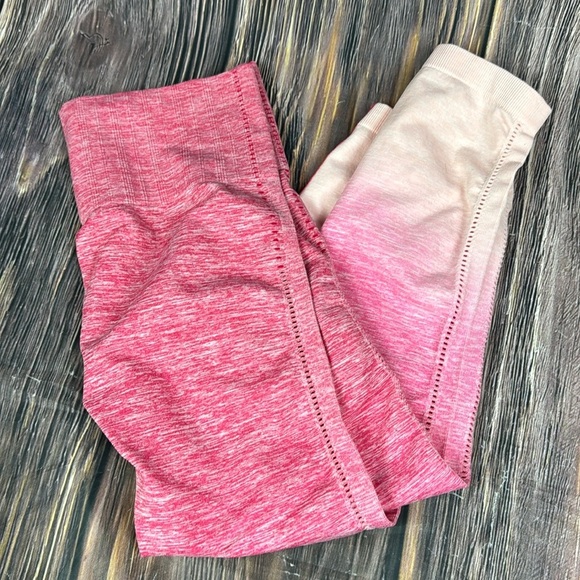 Pink Running Capri Leggings- Size Small - Picture 1 of 6